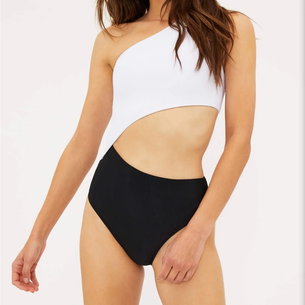 NWT Celine black and white one piece beach riot